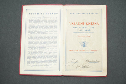 VKLADNÍ KNÍŽKA OBČANSKÉ ZÁLOŽNY V KOPIDLNĚ (x14976)
