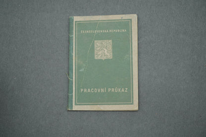 PRACOVNÍ PRŮKAZ ČESKOSLOVENSKÁ REPUBLIKA (x14984)