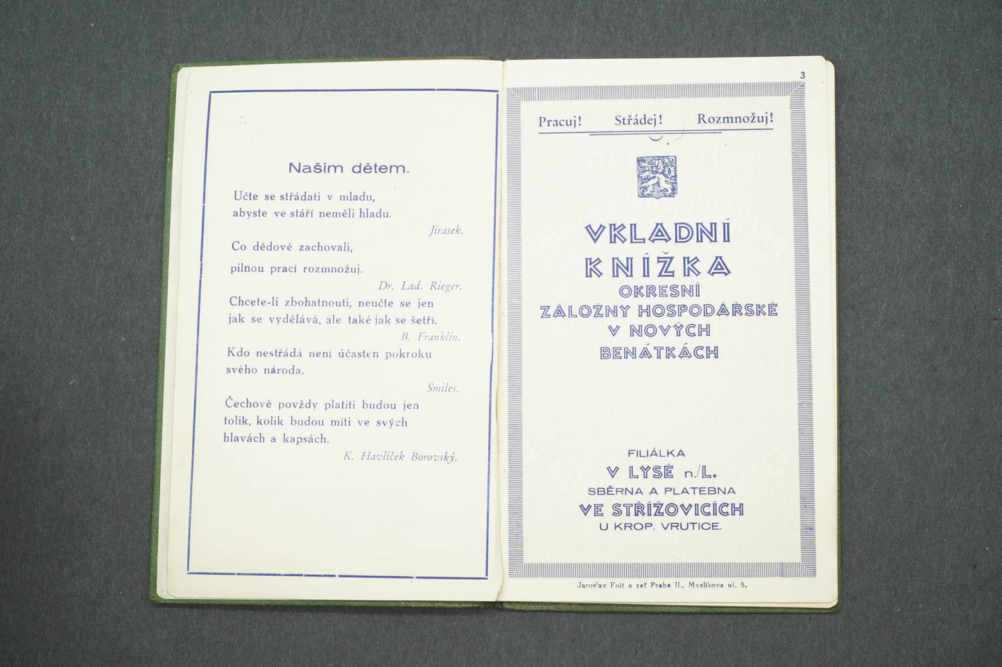 OKRESNÍ ZÁLOŽNA HOSPODÁŘSKÁ V NOVÝCH BENÁTKÁCH (x14987)