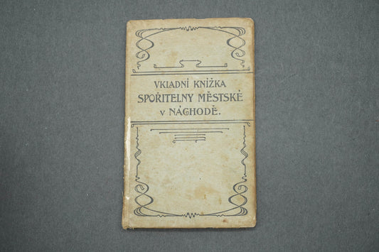 VKLADNÍ KNÍŽKA SPOŘITELNY MĚSTSKÉ V NÁCHODĚ (x14988)
