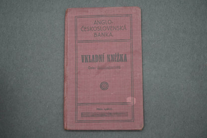 VKLADNÍ KNÍŽKA ANGLICKO ČESKOSLOVENSKÁ BANKA (x14996)