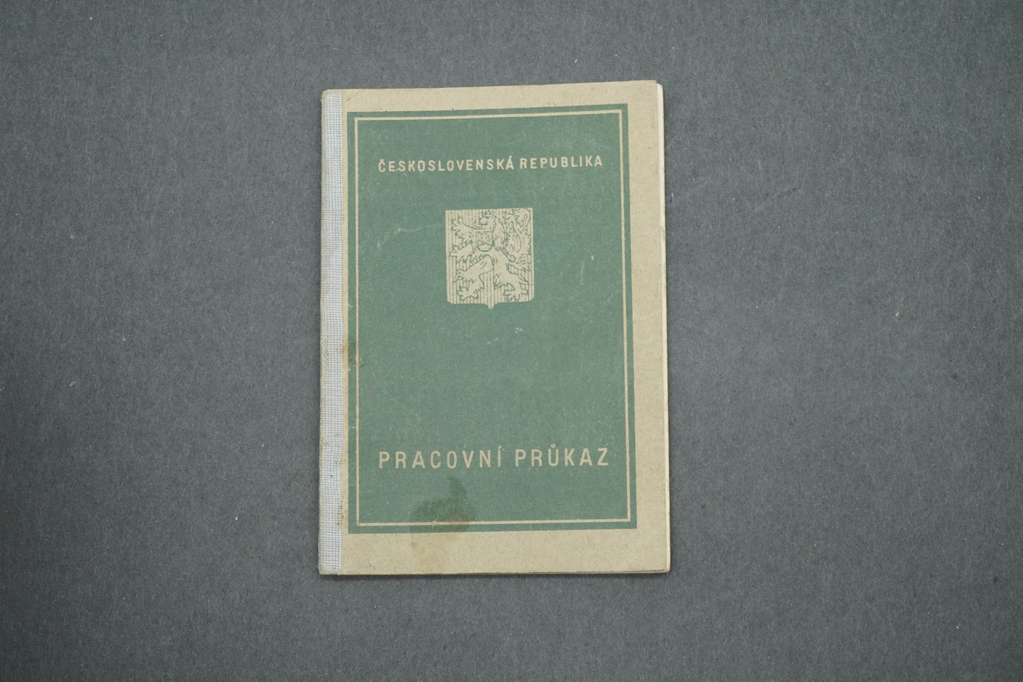 PRACOVNÍ PRŮKAZ ČESKOSLOVENSKÁ REPUBLIKA (x15003)