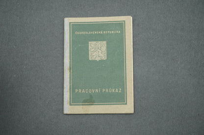 PRACOVNÍ PRŮKAZ ČESKOSLOVENSKÁ REPUBLIKA (x15003)