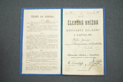KNÍŽKA OBČANSKÉ ZÁLOŽNY V KOPIDLNĚ (x15005)