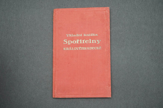 VKLADNÍ KNÍŽKA SPOŘITELNY KRÁLOVEHRADECKÉ (x15011)