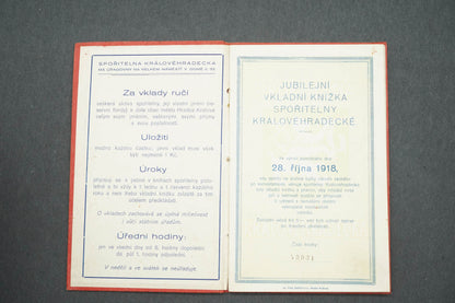VKLADNÍ KNÍŽKA SPOŘITELNY KRÁLOVEHRADECKÉ (x15011)