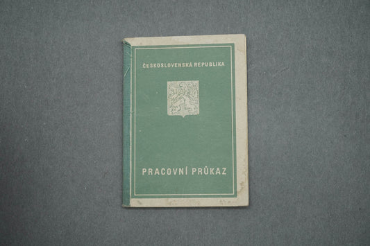 PRACOVNÍ PRŮKAZ ČESKOSLOVENSKÁ REPUBLIKA (x15015)