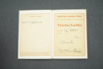 VKLADNÍ KNÍŽKA SPOŘITELNA A ZÁLOŽNA V BRNĚ (x15017)