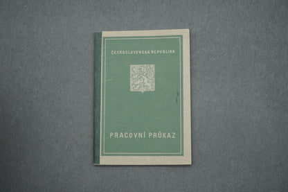 PRACOVNÍ PRŮKAZ ČESKOSLOVENSKÁ REPUBLIKA (x15021)