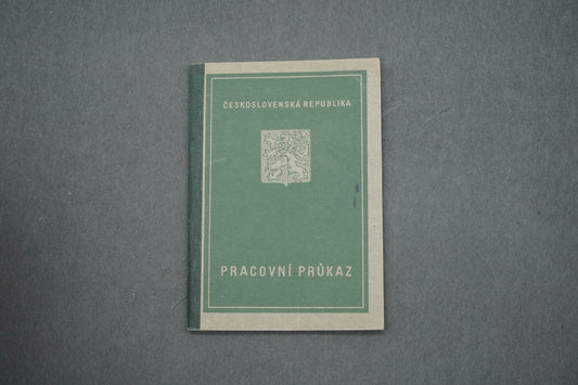PRACOVNÍ PRŮKAZ ČESKOSLOVENSKÁ REPUBLIKA (x15021)
