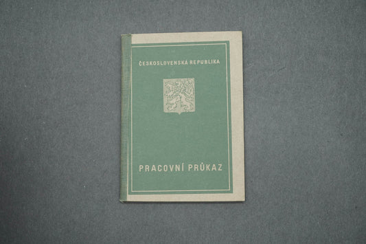 PRACOVNÍ PRŮKAZ ČESKOSLOVENSKÁ REPUBLIKA (x15022)