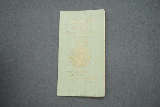 SPOŘITELNÍ KNÍŽKA MĚSTSKÉ SPOŘITELNY NA KRÁL. VINOHRADECH (x15023)