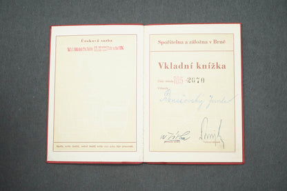 VKLADNÍ KNÍŽKA SPOŘITELNA A ZÁLOŽNA V BRNĚ (x15028)