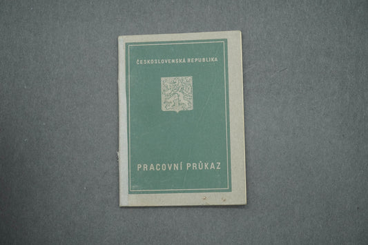 PRACOVNÍ PRŮKAZ ČESKOSLOVENSKÁ REPUBLIKA (x15031)