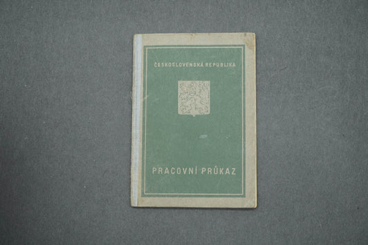 PRACOVNÍ PRŮKAZ ČESKOSLOVENSKÁ REPUBLIKA (x15034)