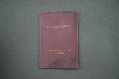 VKLADNÍ KNÍŽKA ŽIVNOSTENSKÁ ZÁLOŽNA V ROSICÍCH (x15037)