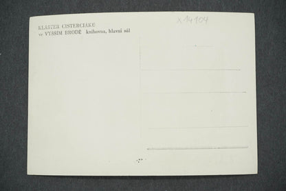 Pohlednice KLÁŠTER CISTERCIÁKŮ VE VYŠŠÍM BRODĚ KNIHOVNA (x14104)