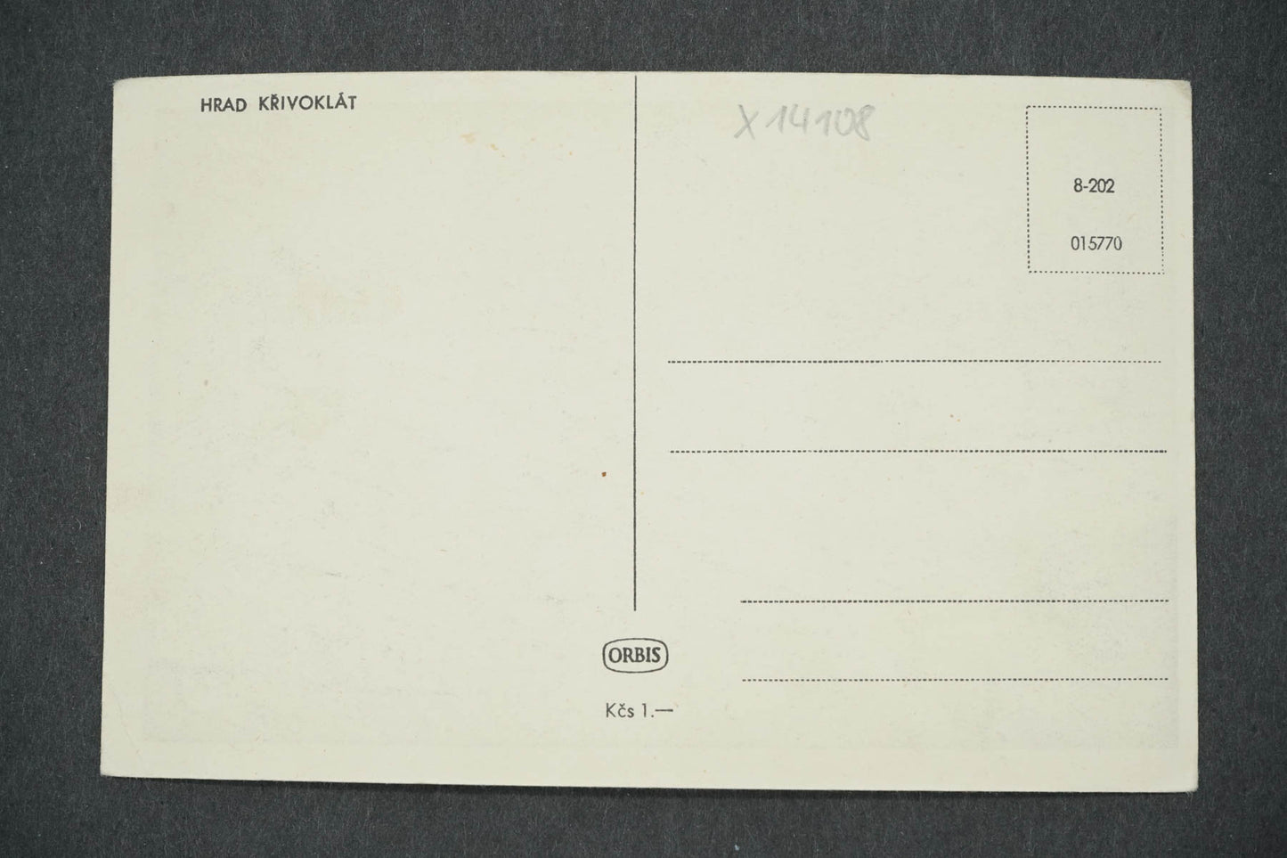Pohlednice KŘIVOKLÁT (x14108)