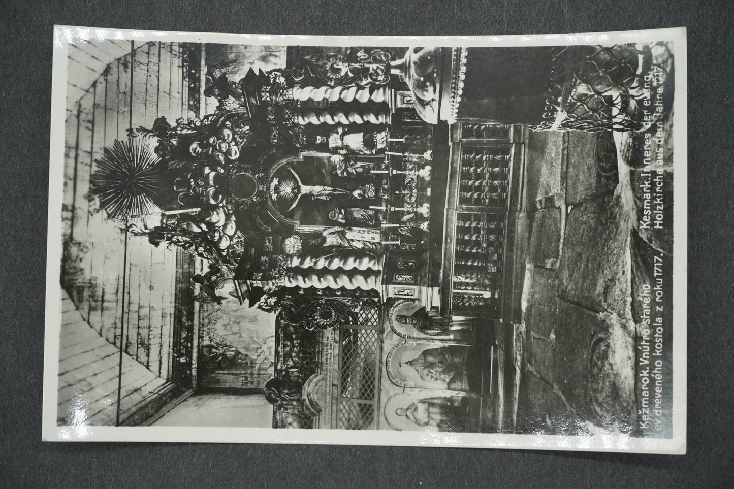 Pohlednice KEŽMAROK VNÚTRO STARÉHO EV DREVENÉHO KOSTOLA  (x14112)