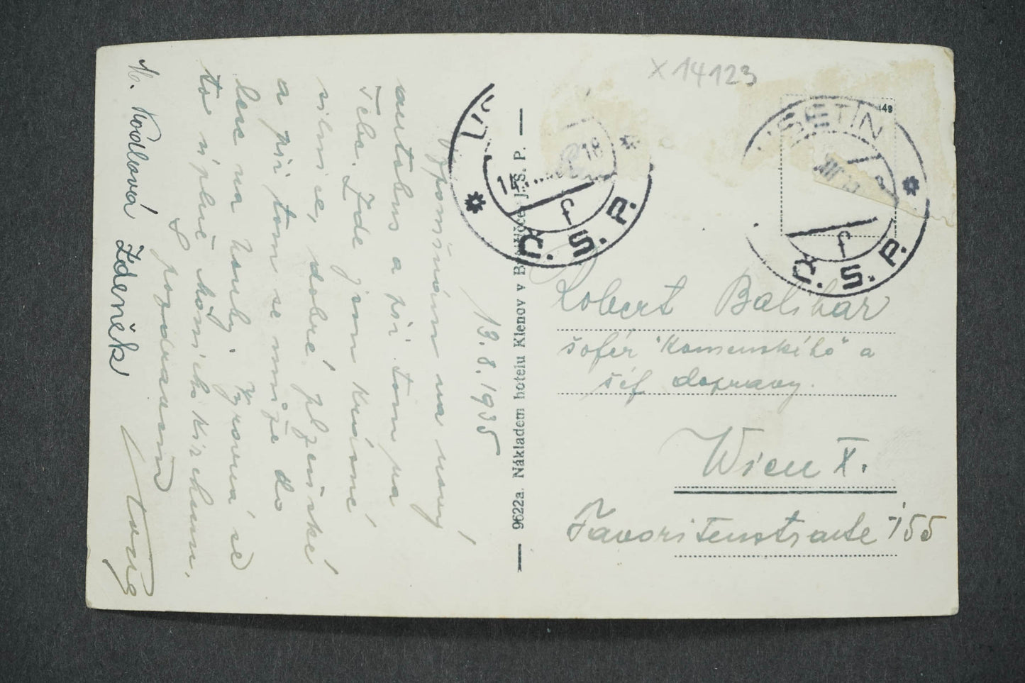 Pohlednice ÚDOLÍ PŘEHRADA NA BYSTŘIČCE (x14123)