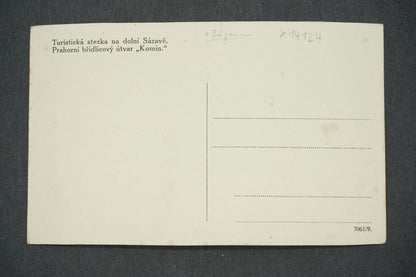 Pohlednice TURISTICKÁ STEZKA NA DOLNÍ SÁZAVĚ KOMÍN (x14124)