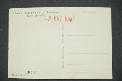 Pohlednice ZÁMEK HUMPRECHT U SOBOTKY 1940 (x14131)