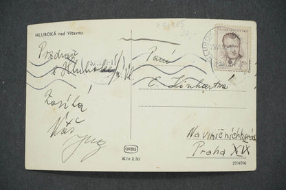 Pohlednice HLUBOKÁ NAD VLTAVOU (x14185)