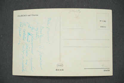 Pohlednice HLUBOKÁ NAD VLTAVOU (x14186)