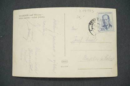 Pohlednice HLUBOKÁ NAD VLTAVOU (x14193)