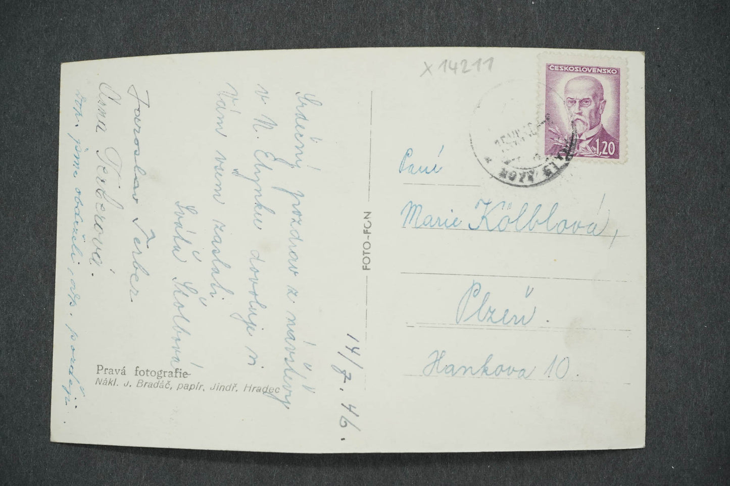 Pohlednice JINDŘ. HRADEC - ZÁMEK ROTUNDA (x14211)