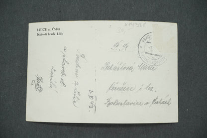 Pohlednice LITICE NAD ORLICÍ NÁDVOŘÍ HRADU LITIC (x14328)