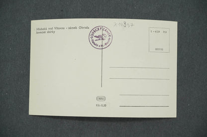 Pohlednice HLUBOKÁ NAD VLTAVOU - ZÁMEK OHRADA LOVECKÉ SBÍRKY (x14337)