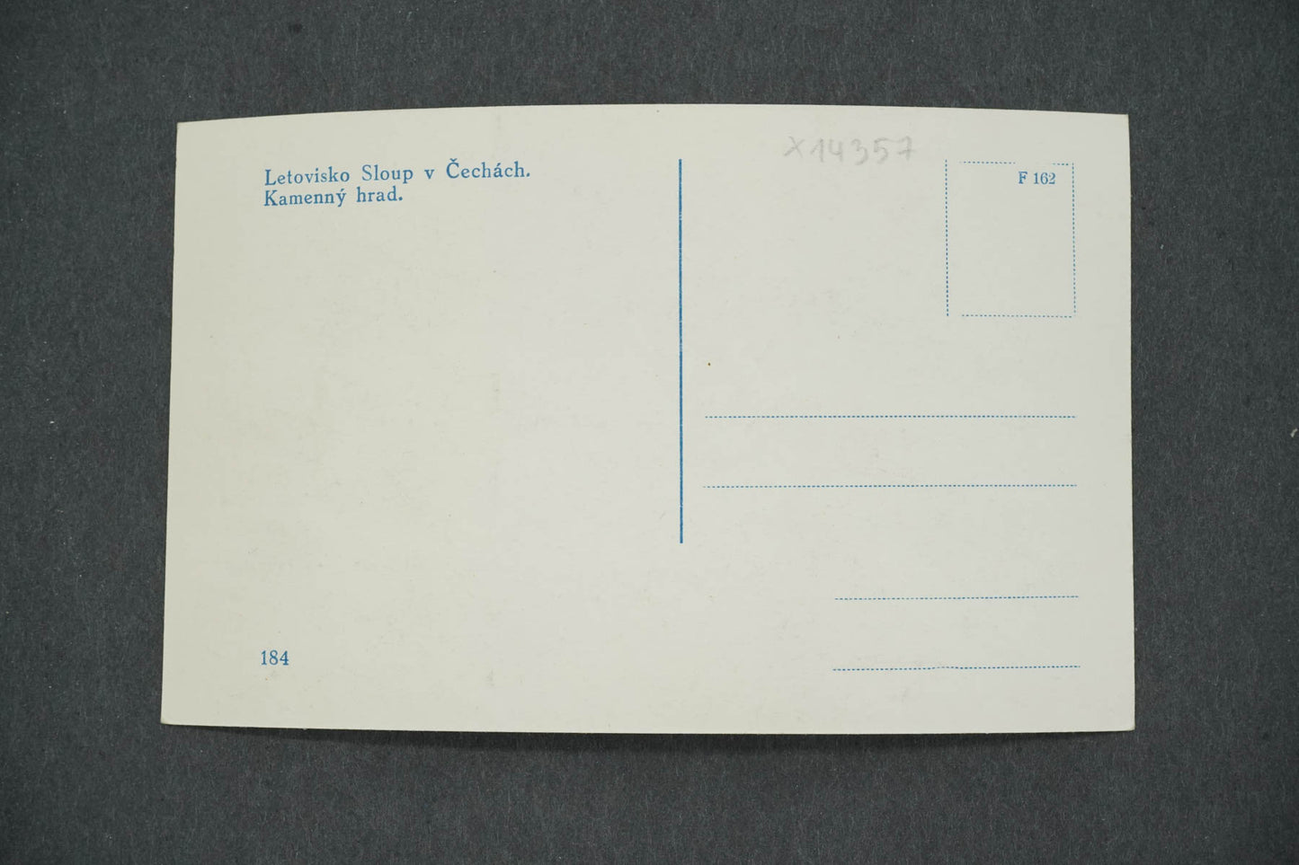 Pohlednice LETOVISKO SLOUP V ČECHÁCH KAMENNÝ HRAD (x14357)