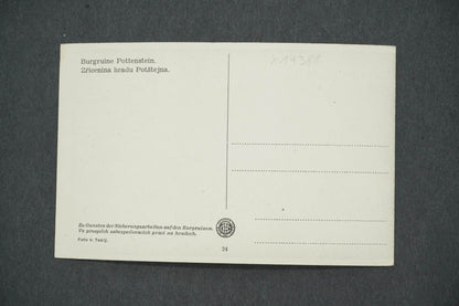 Pohlednice ZŘÍCENINA HRADU POTŠTEJNA. (x14388)