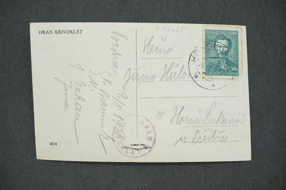 Pohlednice HRAD KŘIVOKLÁT (x14488)