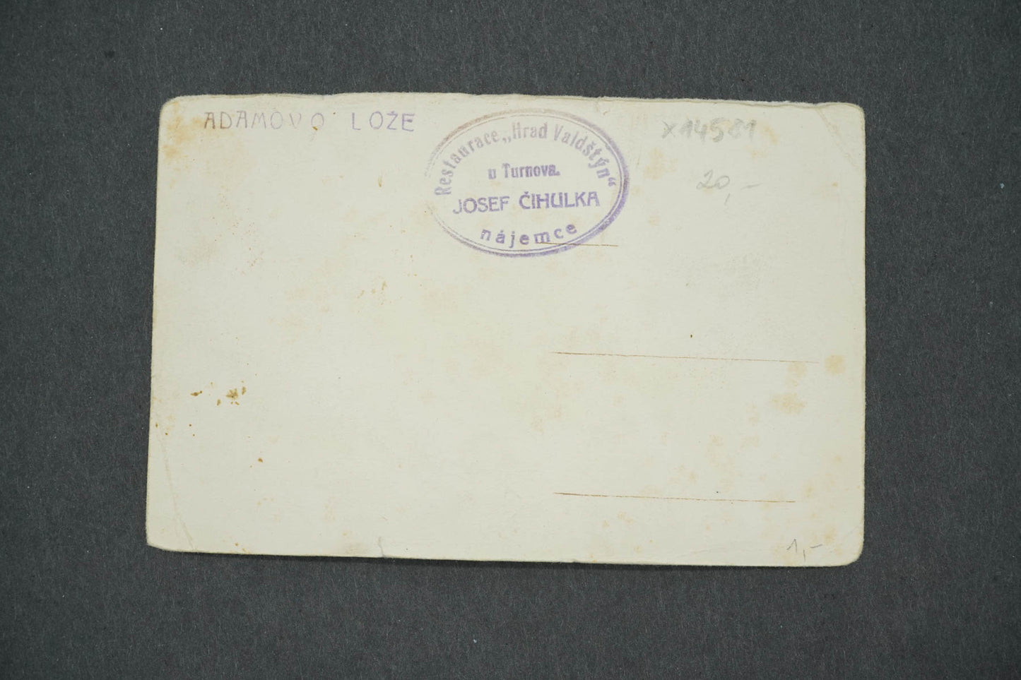 Pohlednice ADAMOVO LOŽE (x14581)