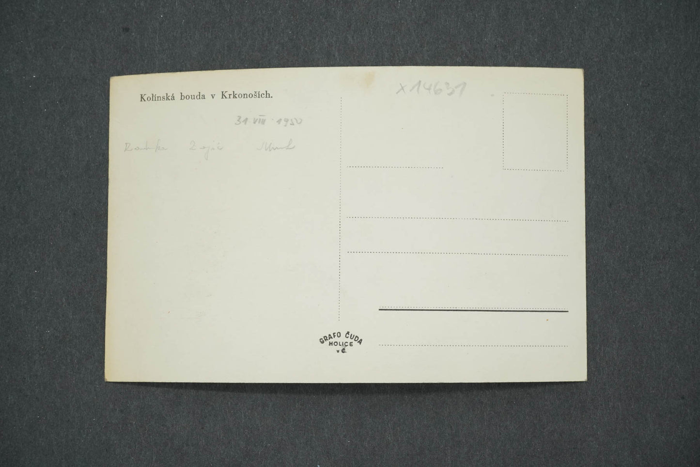 Pohlednice KOLÍNSKÁ BOUDA V KRKONOŠÍCH (x14631)