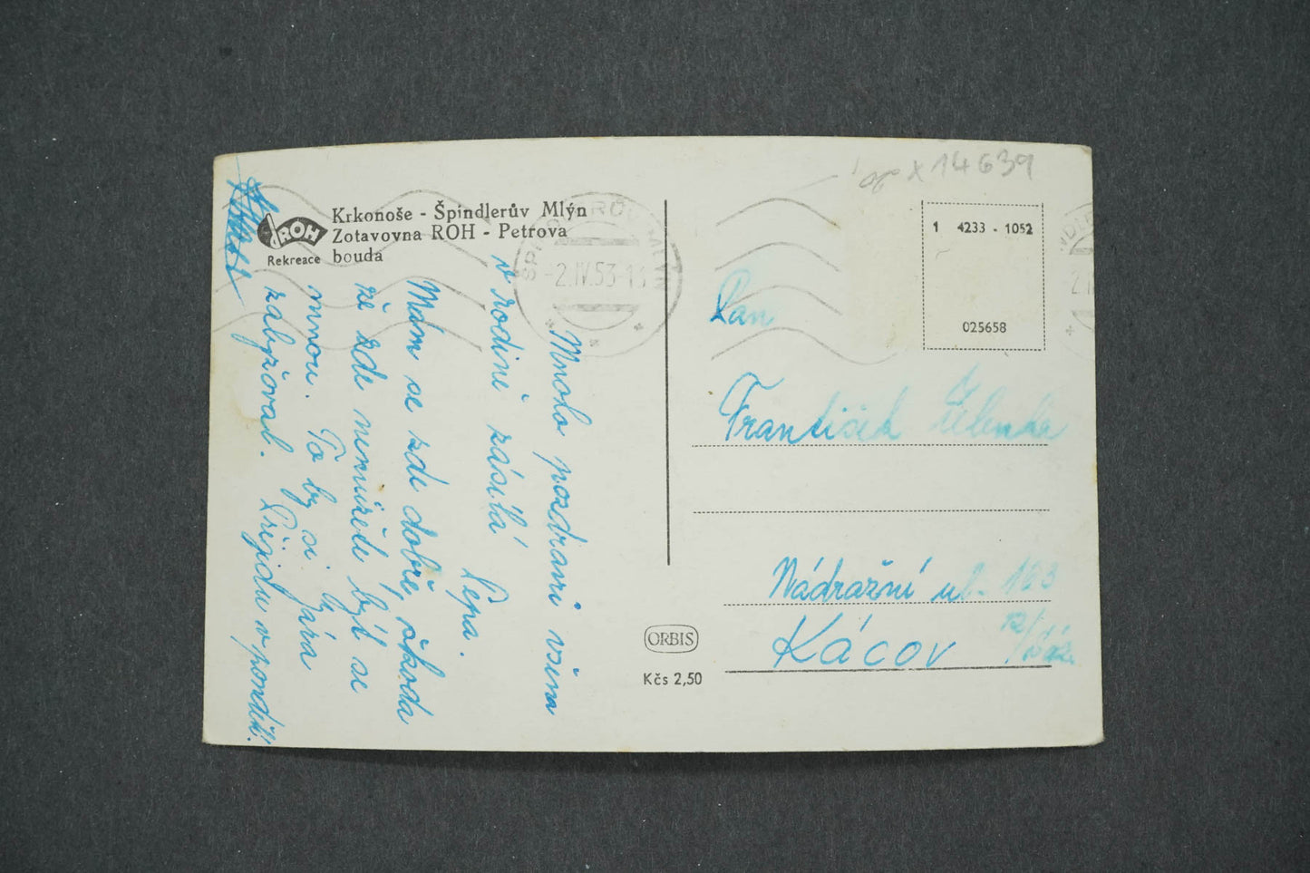 Pohlednice KRKONOŠE ŠPINDLERŮV MLÝN ZOTAVOVN ROH PETROVA BOUDA(x14639)