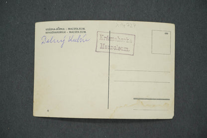 Pohlednice KRÁSNÁ HORKA - MUSOLEUM (x14727)