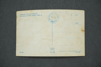 Pohlednice KRKONOŠE PEC POD SNĚŽKOU LANOVKA NA VRCHOL SNĚŽKY (x14738)