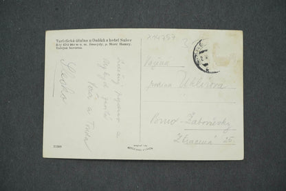 Pohlednice TURISTICKÁ ÚTULNA U DAŇKŮ A HOTEL SULOV BÍLÝ KŘÍŽ (x14757)