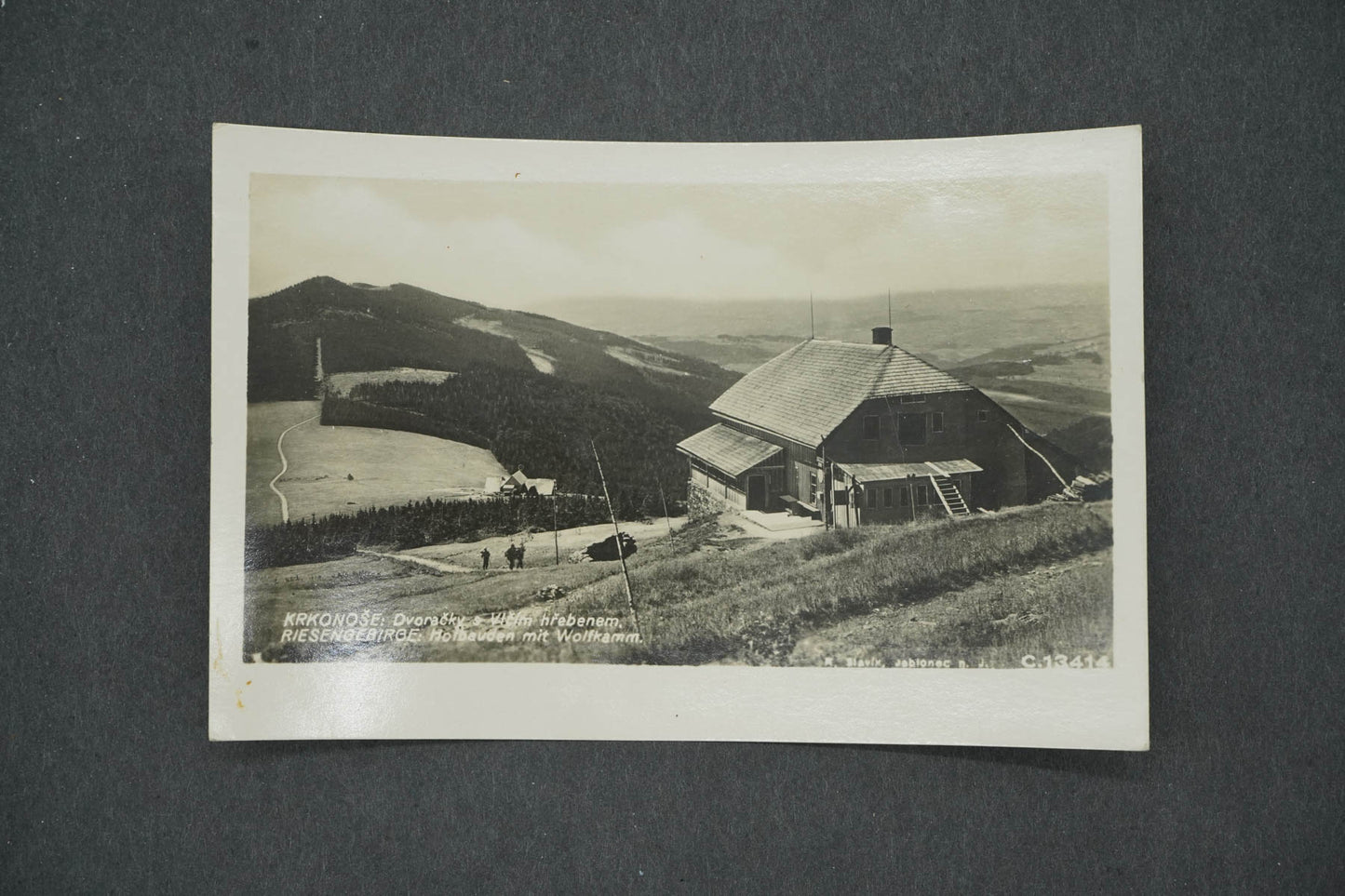 Pohlednice KRKONOŠE - DVOREČKY S VLČÍM HŘEBENEM (x14772)