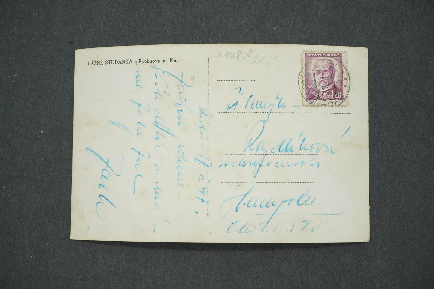 Pohlednice LÁZNĚ STUDÁNKA U RYCHOVA NAD KNĚŽNOU (x14808)
