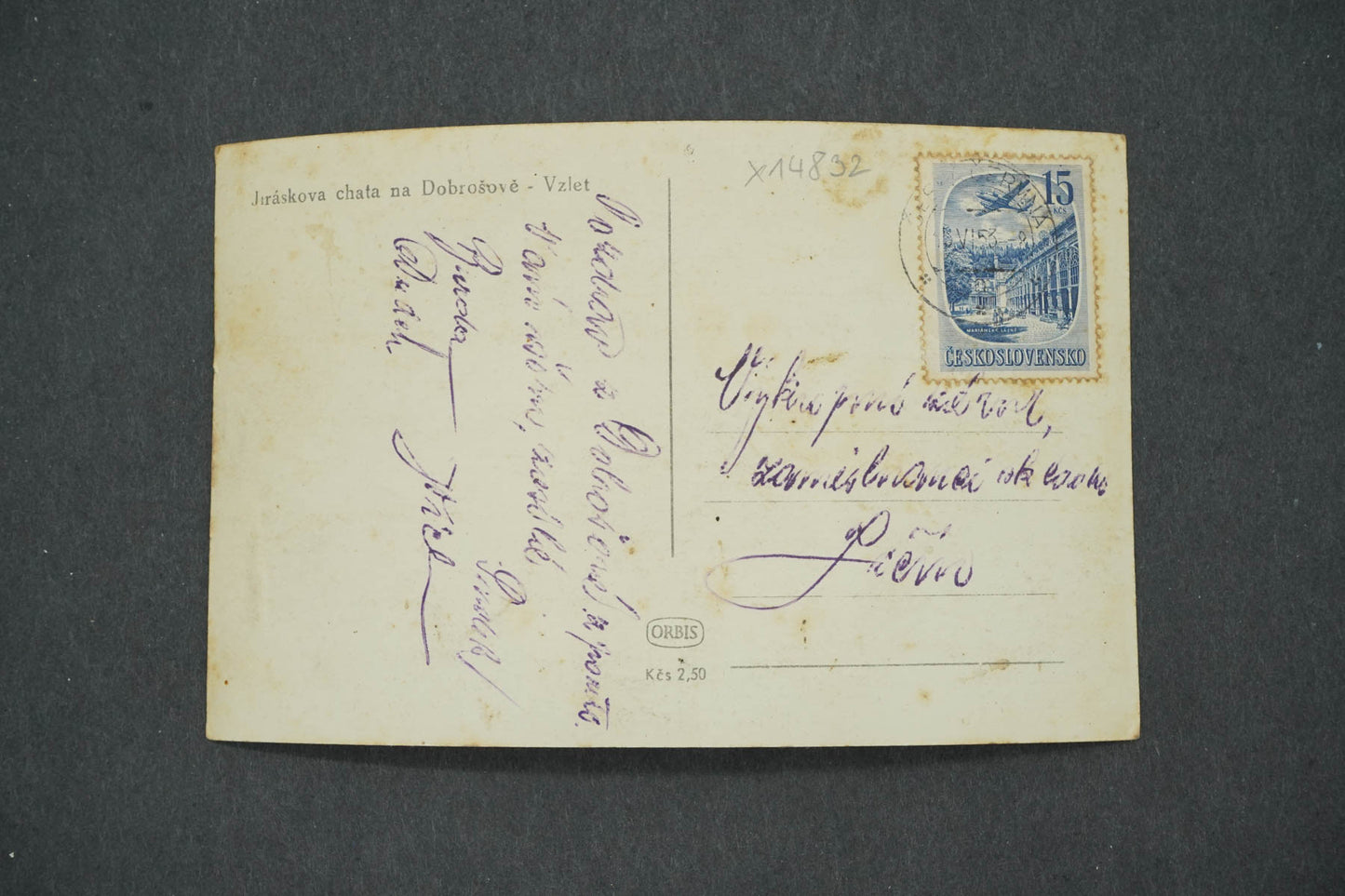 Pohlednice JIRÁSKOVA CHATA NA DOBROŠOVĚ - VZLET (x14832)