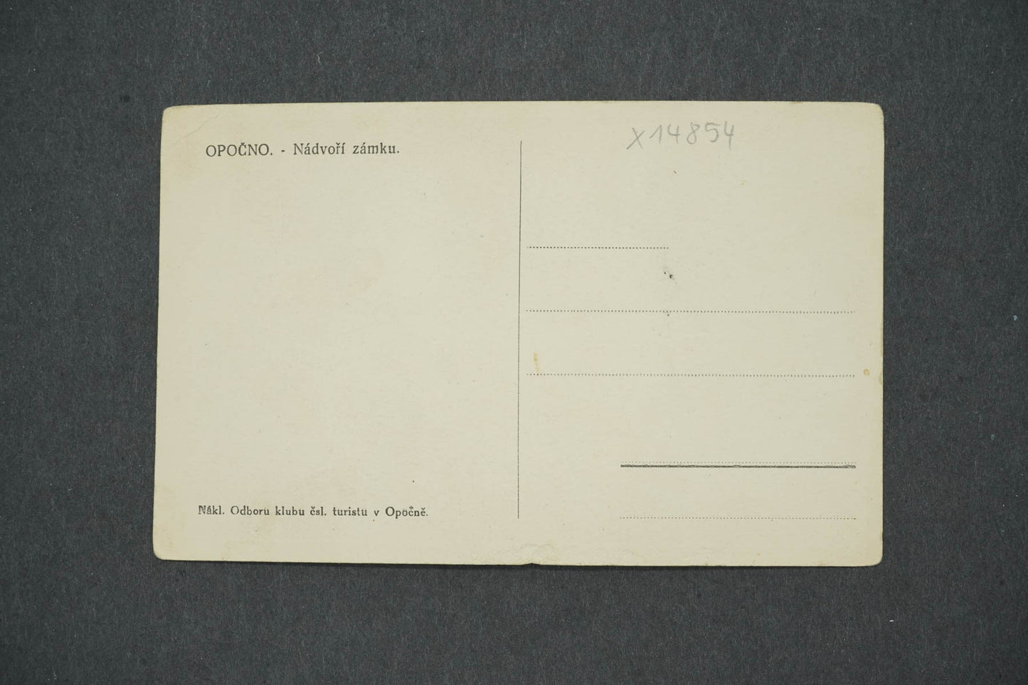 Pohlednice OPOČNO NÁDVOŘÍ ZÁMKU (x14854)