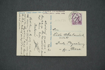 Pohlednice KRKONOŠE - LABSKÝ VODOPÁD 1284 M.N.M. (x14856)