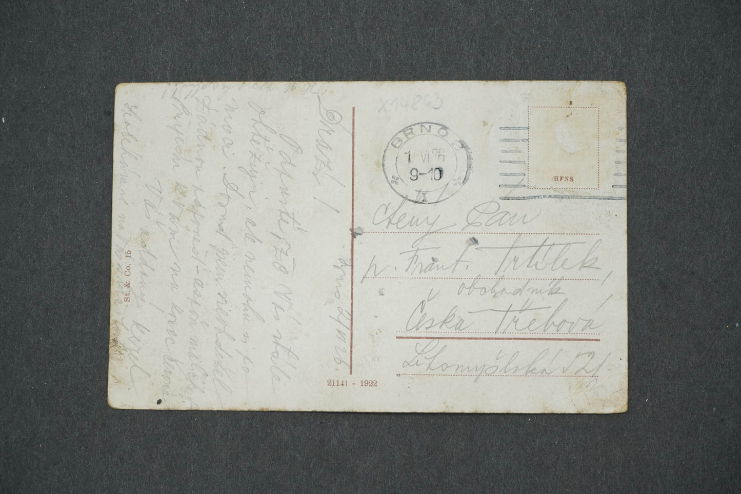 Pohlednice BRNO. LAŽANSKÉHO NÁMĚSTÍ S NĚMECKÝM DOMEM (x14863)