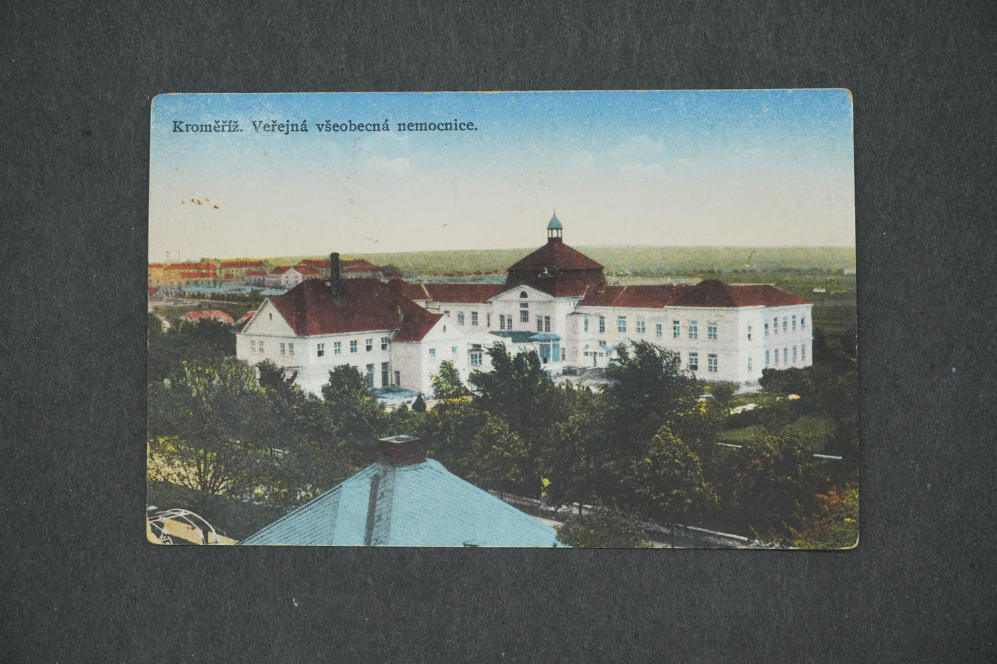 Pohlednice KROMĚŘÍŽ VEŘEJNÁ VŠEOBECNÁ NEMOCNICE (x14892)