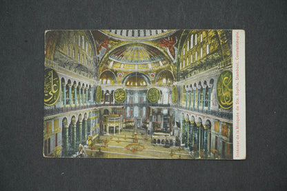 Postcard INTERIEUR DE LA MOSQUÉE DE STE. SOPHIE, ISTANBUL (x14899)
