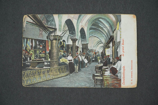 Postcard CONSTANTINOPLE LE GRAND BAZAR (x14902)